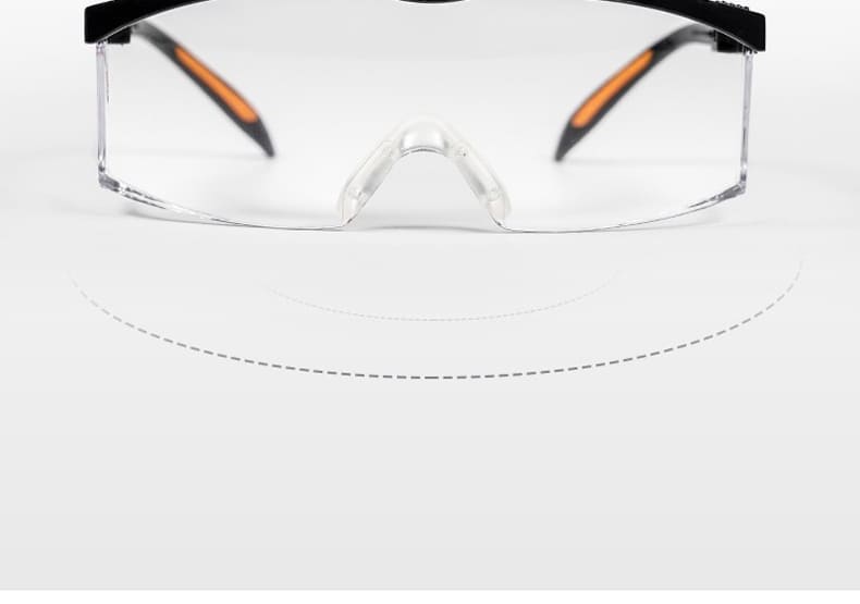 霍尼韦尔（Honeywell） 100210 S200A 黑镜架透明镜片防护眼罩 （加强防刮擦）